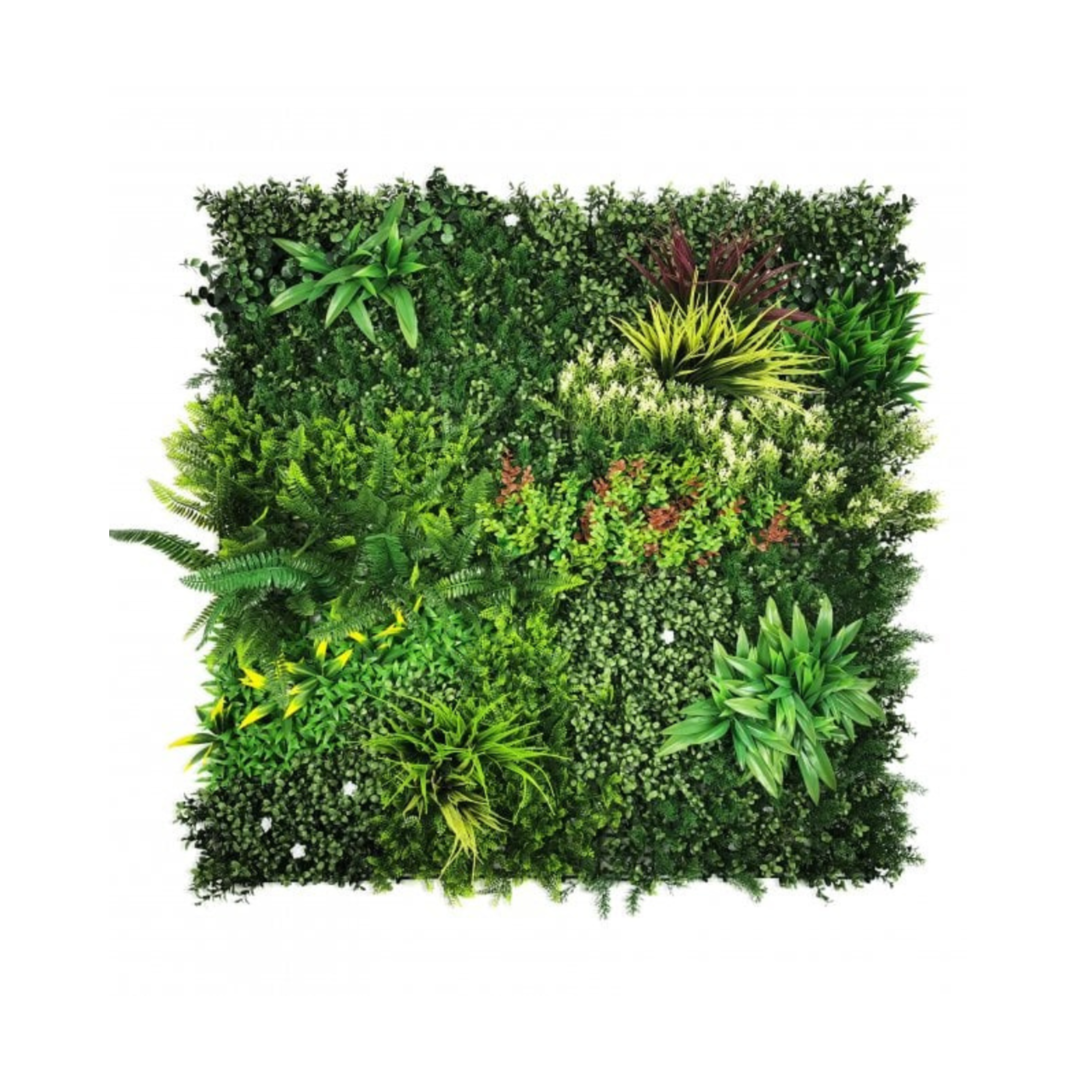 Artificial UV Blooming Meadow Green Wall 50cm Panel